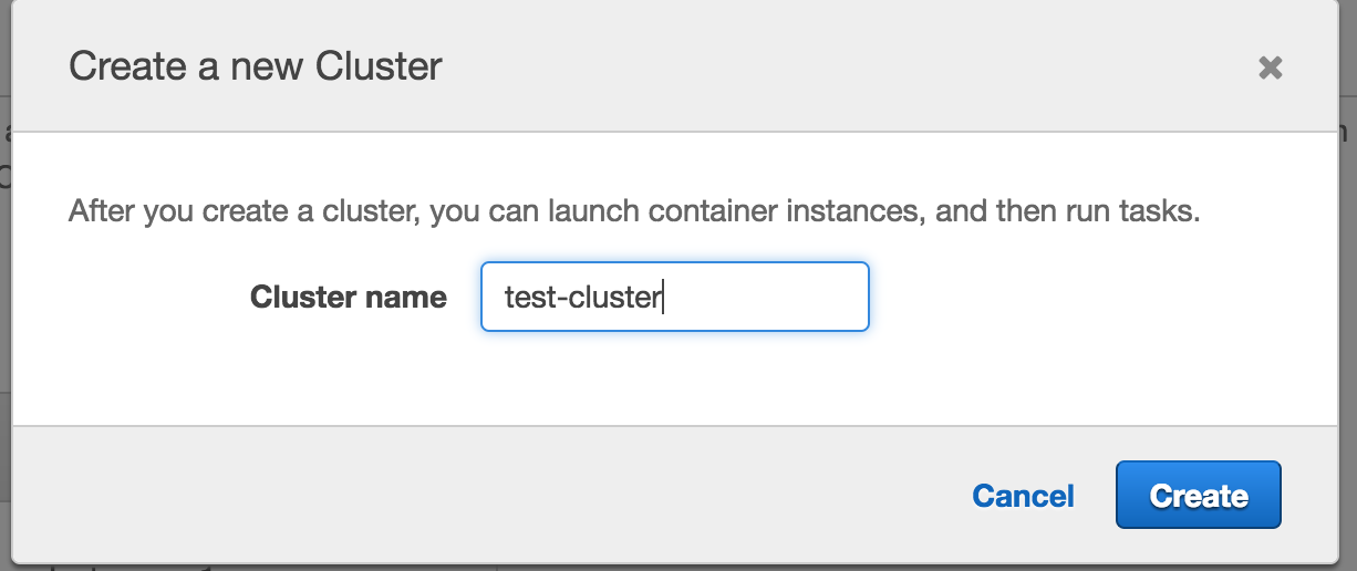 Create a cluster